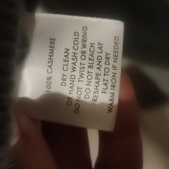 WHITE+WARREN DEEP SAGE CASHMERE SOLID HENLEY NECK SWEATER SIZE S - Picture 4 of 4